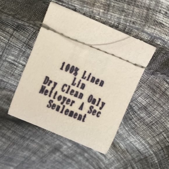 Lafayette 148 women’s size Large gray hooded open front linen jacket or coverup - Picture 3 of 4